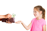 young-girl-hand-money-from-wallet